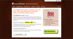 Desktop Screenshot of learnsqlserver.com