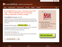 Tablet Screenshot of learnsqlserver.com